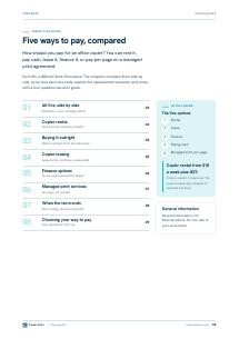 Page 2 of Paying for a Copier: Rental, Lease, Finance, Cash or Per Page